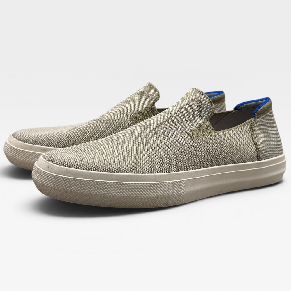 Rothy's Slip-On Sneaker Knit Mens‎ 10 Women's 11.5 Beige Shoe
